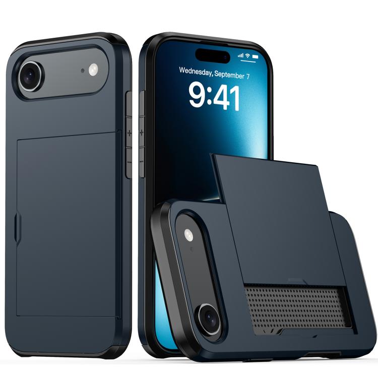 For iPhone Air Shockproof Armor Phone Case with Card Slot