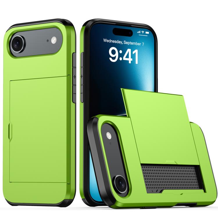 For iPhone Air Shockproof Armor Phone Case with Card Slot