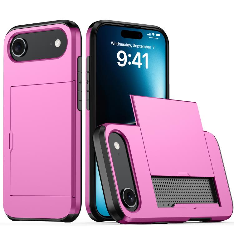 For iPhone Air Shockproof Armor Phone Case with Card Slot