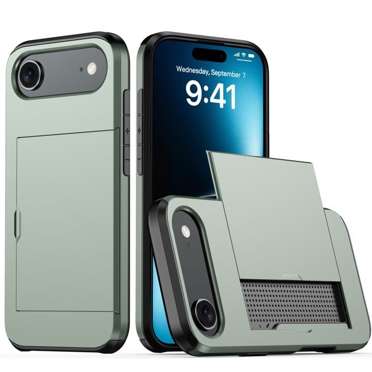 For iPhone Air Shockproof Armor Phone Case with Card Slot
