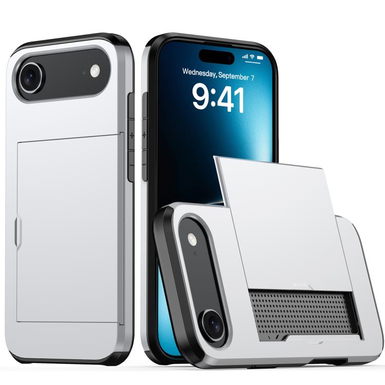 For iPhone Air Shockproof Armor Phone Case with Card Slot