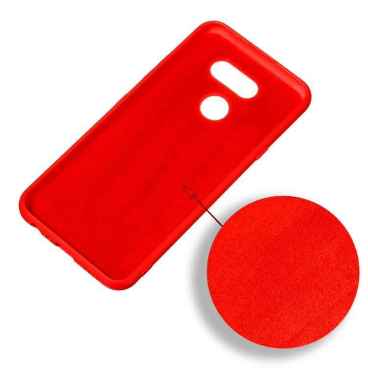 For LG K40S Pure Color Liquid Silicone Shockproof Full Coverage Protective Case