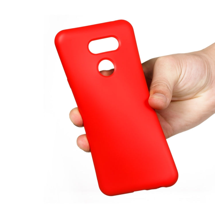 For LG K40S Pure Color Liquid Silicone Shockproof Full Coverage Protective Case