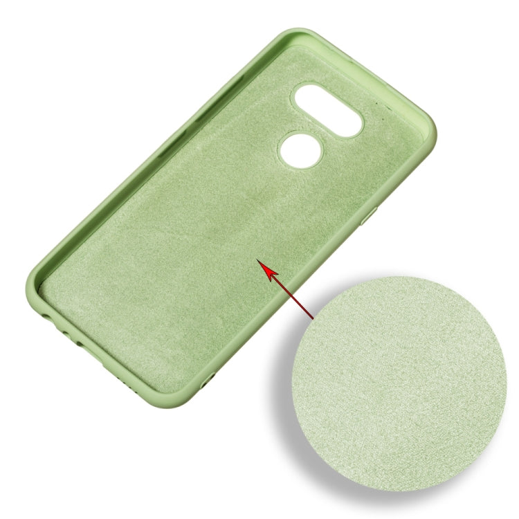 For LG K40S Pure Color Liquid Silicone Shockproof Full Coverage Protective Case