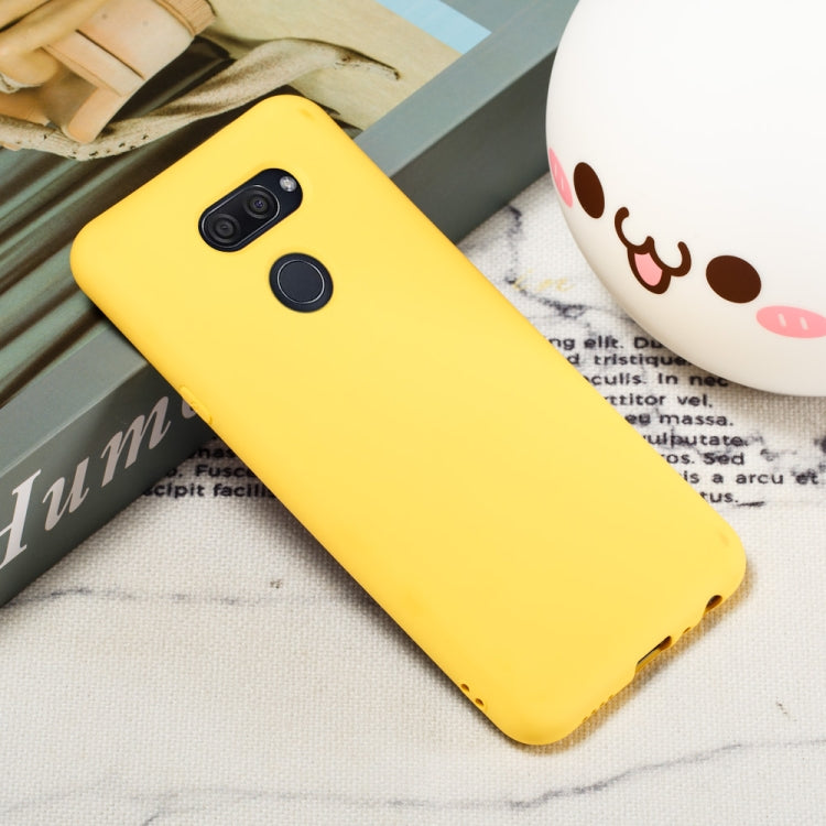 For LG K40S Pure Color Liquid Silicone Shockproof Full Coverage Protective Case