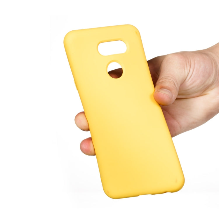 For LG K40S Pure Color Liquid Silicone Shockproof Full Coverage Protective Case