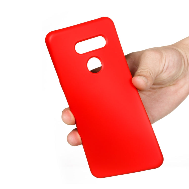 For LG K50S Pure Color Liquid Silicone Shockproof Full Coverage Protective Case