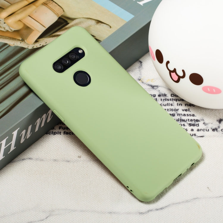 For LG K50S Pure Color Liquid Silicone Shockproof Full Coverage Protective Case