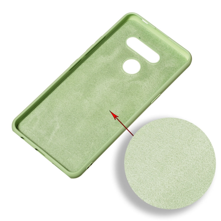 For LG K50S Pure Color Liquid Silicone Shockproof Full Coverage Protective Case