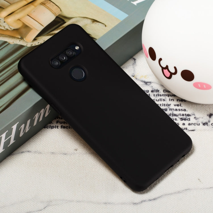 For LG K50S Pure Color Liquid Silicone Shockproof Full Coverage Protective Case