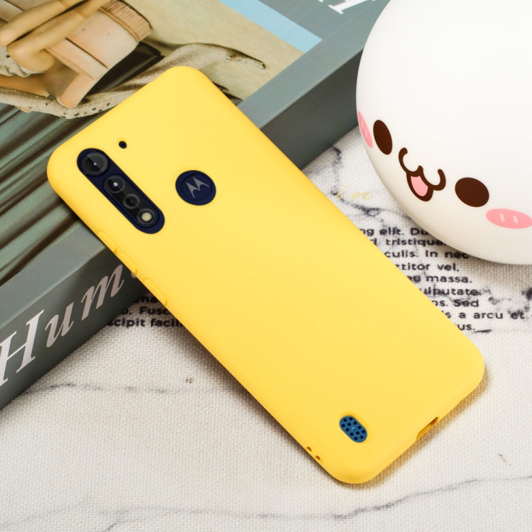 For Motorola Moto G8 Power Pure Color Liquid Silicone Shockproof Full Coverage Protective Case