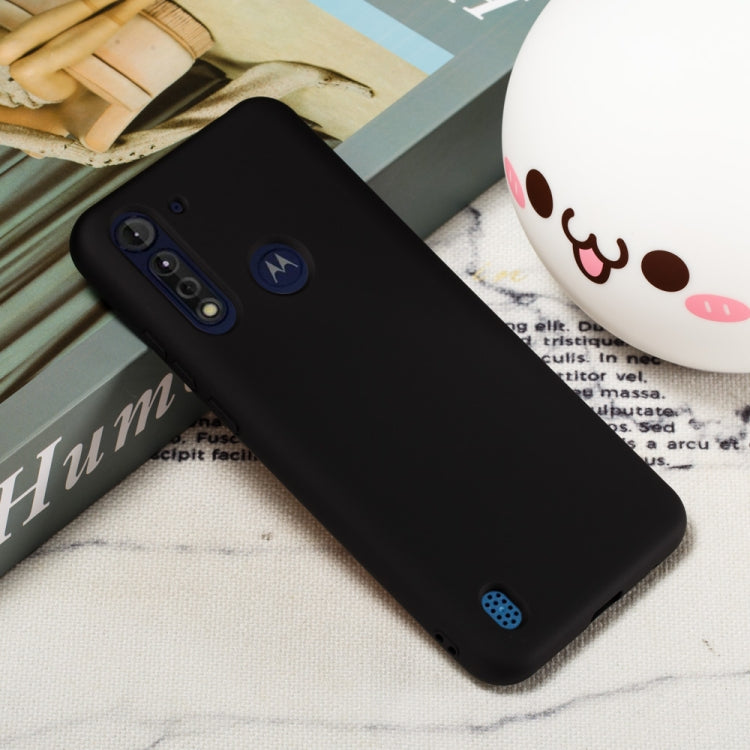 For Motorola Moto G8 Power Pure Color Liquid Silicone Shockproof Full Coverage Protective Case