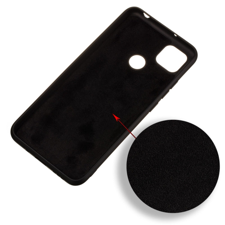 For Xiaomi Redmi 9C Pure Color Liquid Silicone Shockproof Full Coverage Protective Case