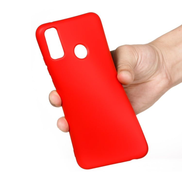 For Huawei Y8s Pure Color Liquid Silicone Shockproof Full Coverage Protective Case