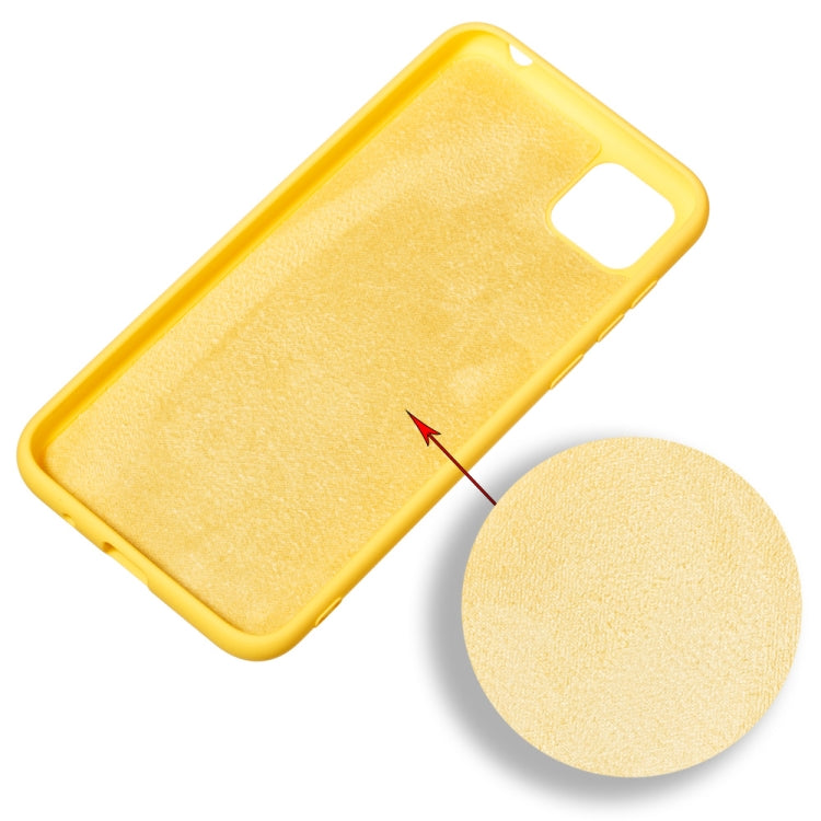 For Huawei Y5p / Honor 9s Pure Color Liquid Silicone Shockproof Full Coverage Protective Case