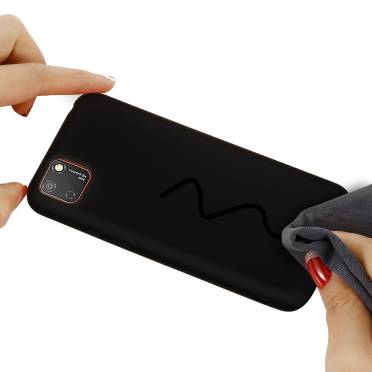 For Huawei Y5p / Honor 9s Pure Color Liquid Silicone Shockproof Full Coverage Protective Case