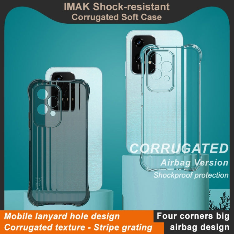 For Honor 200 Lite Global IMAK Corrugated Texture Airbag TPU Phone Case