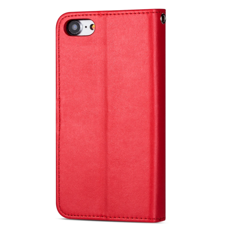 For iPhone 7 / 8 Ultra-thin 9 Card Horizontal Flip Leather Case, with Card Slots & Holder & Lanyard