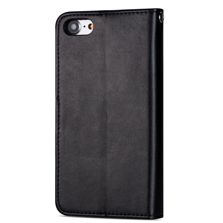 For iPhone 7 / 8 Ultra-thin 9 Card Horizontal Flip Leather Case, with Card Slots & Holder & Lanyard