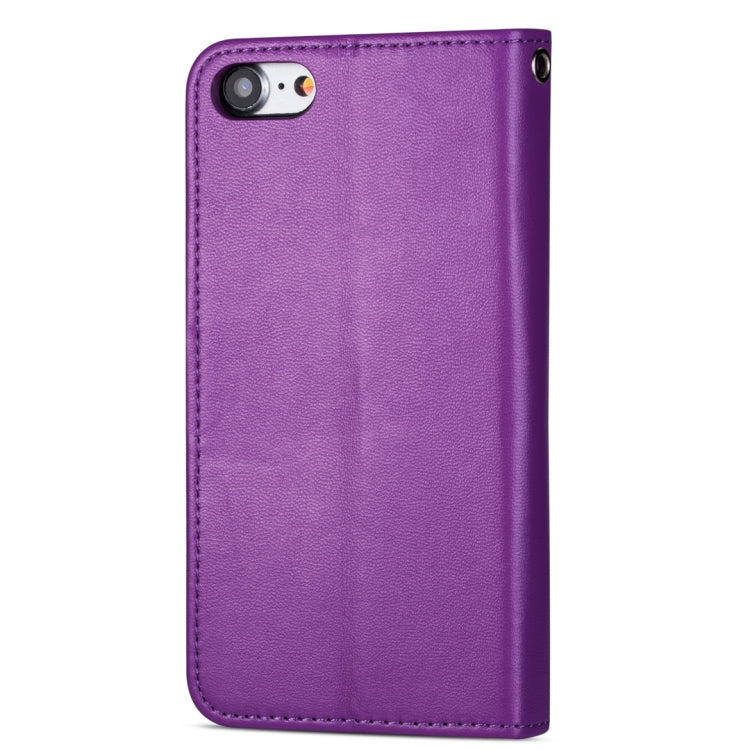 For iPhone 7 / 8 Ultra-thin 9 Card Horizontal Flip Leather Case, with Card Slots & Holder & Lanyard