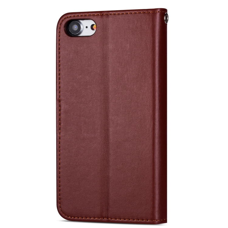 For iPhone 7 / 8 Ultra-thin 9 Card Horizontal Flip Leather Case, with Card Slots & Holder & Lanyard