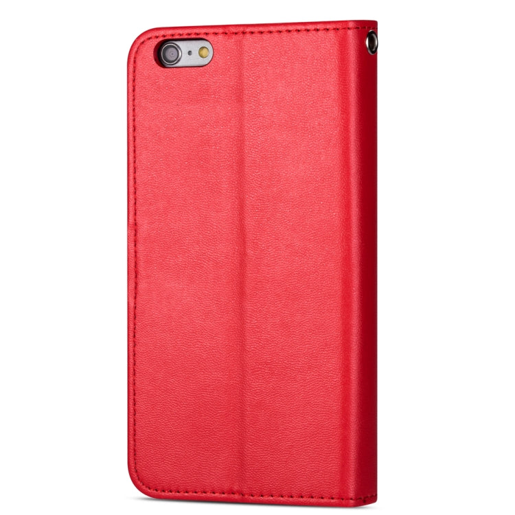 For iPhone 6 Plus Ultra-thin 9 Card Horizontal Flip Leather Case, with Card Slots & Holder & Lanyard