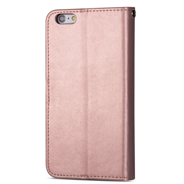 For iPhone 6 Plus Ultra-thin 9 Card Horizontal Flip Leather Case, with Card Slots & Holder & Lanyard