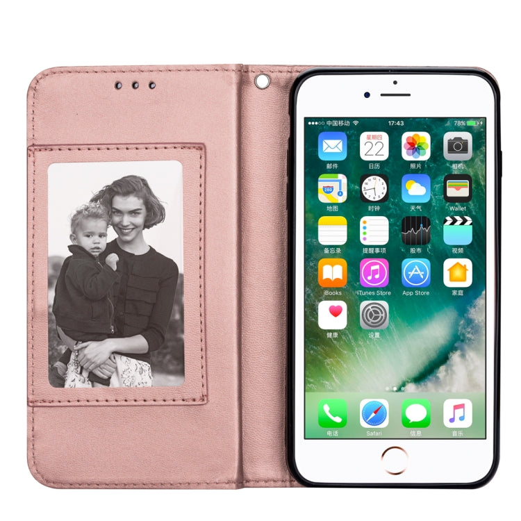 For iPhone 6 Plus Ultra-thin 9 Card Horizontal Flip Leather Case, with Card Slots & Holder & Lanyard