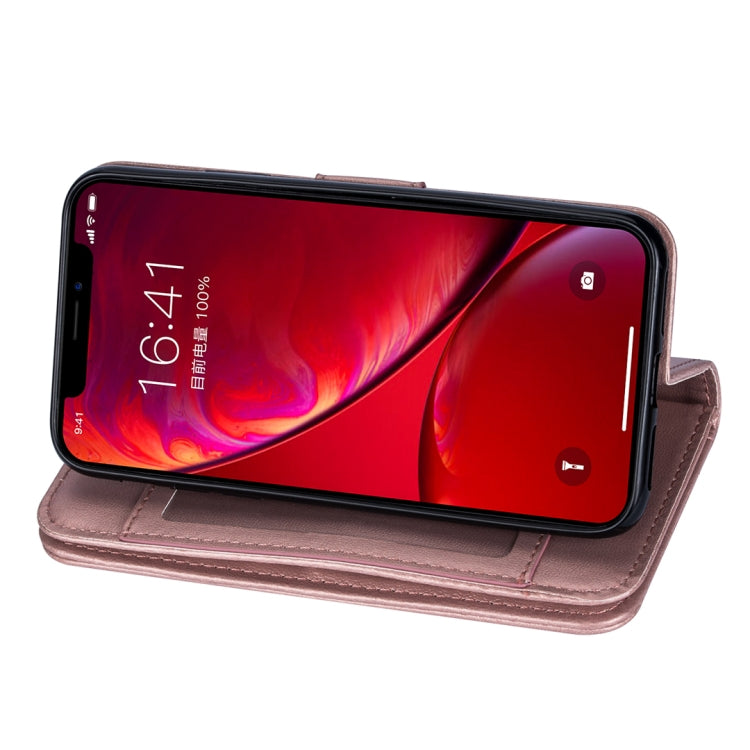 For iPhone 11 Pro For iPhone 11 Ultra-thin 9 Card Horizontal Flip Leather Case, with Card Slots & Holder & Lanyard