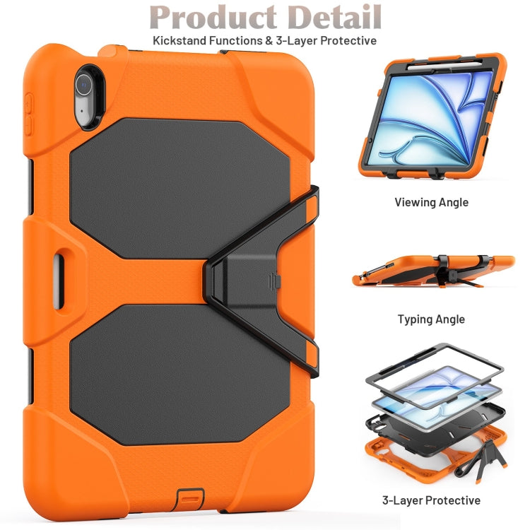 For iPad Air 11 2026 / 2025 / 2024 Colorful Silicone Heavy Duty Hybrid PC Tablet Case