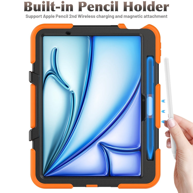 For iPad Air 11 2026 / 2025 / 2024 Colorful Silicone Heavy Duty Hybrid PC Tablet Case