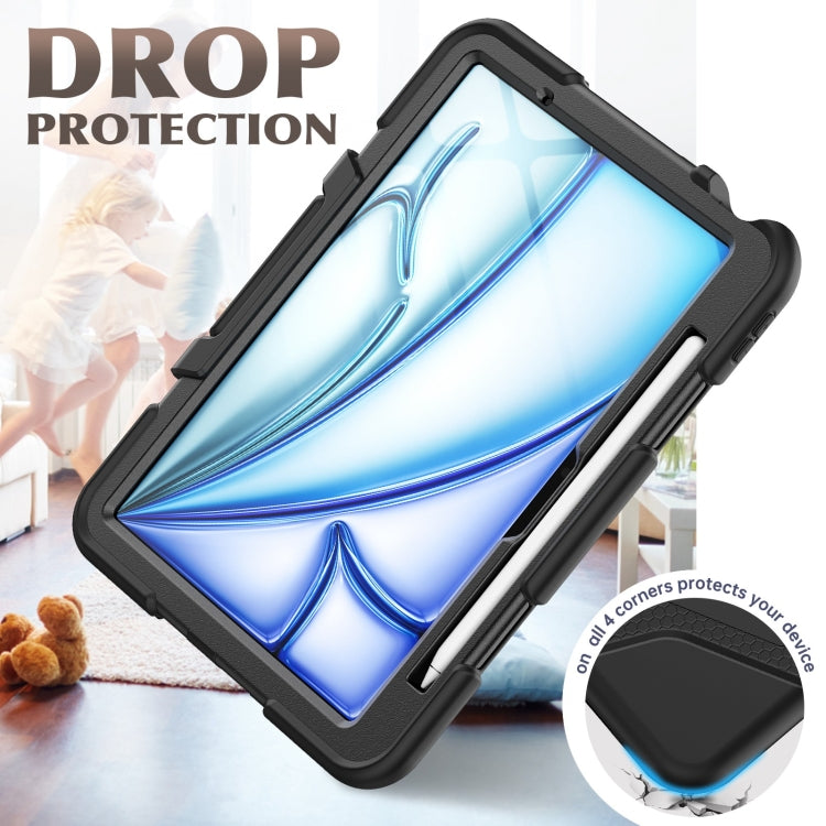 For iPad Air 11 2026 / 2025 / 2024 Colorful Silicone Heavy Duty Hybrid PC Tablet Case