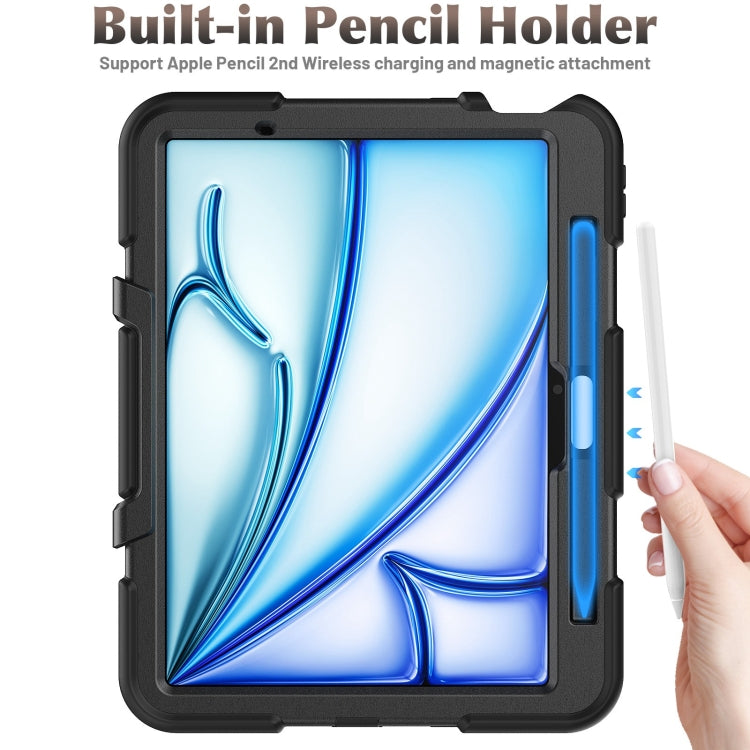 For iPad Air 11 2026 / 2025 / 2024 Colorful Silicone Heavy Duty Hybrid PC Tablet Case