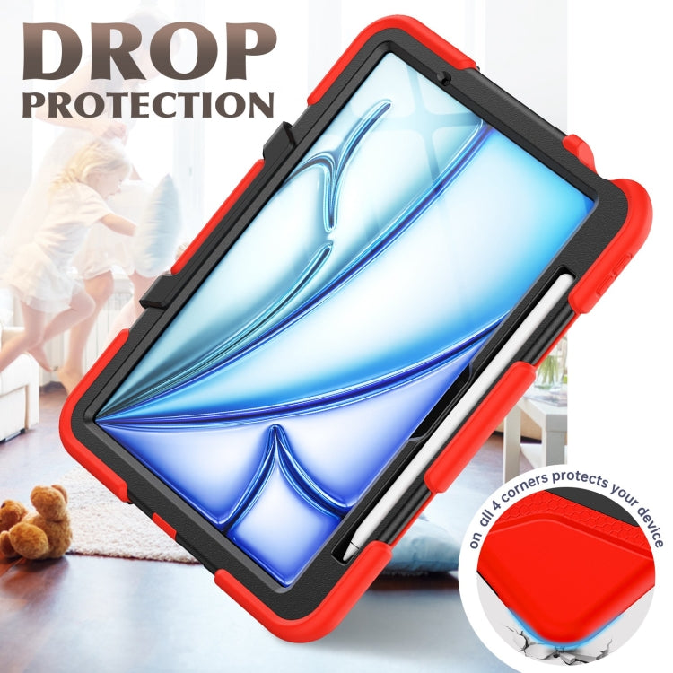 For iPad Air 11 2026 / 2025 / 2024 Colorful Silicone Heavy Duty Hybrid PC Tablet Case
