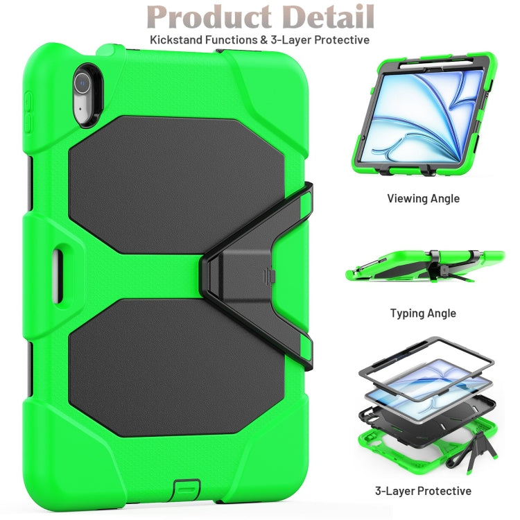 For iPad Air 11 2026 / 2025 / 2024 Colorful Silicone Heavy Duty Hybrid PC Tablet Case