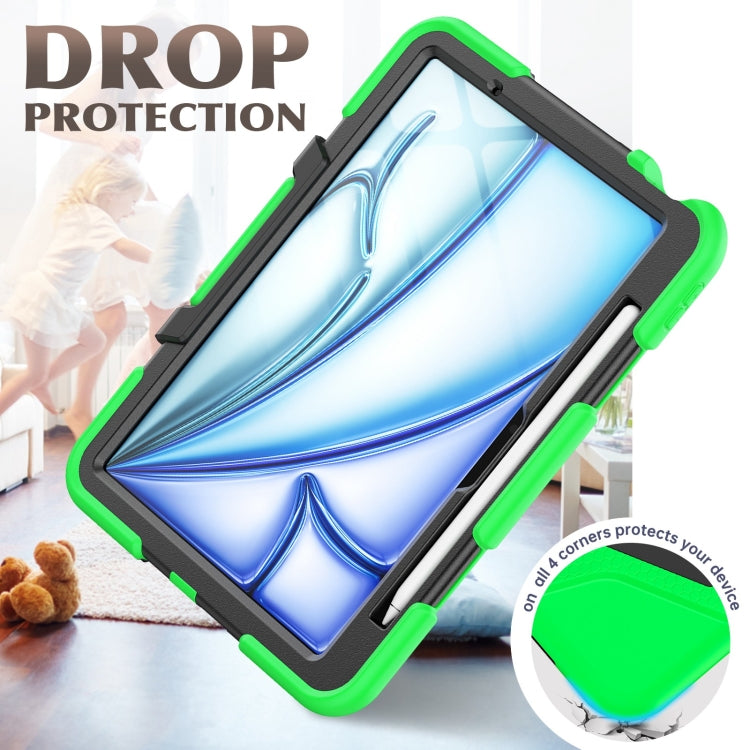 For iPad Air 11 2026 / 2025 / 2024 Colorful Silicone Heavy Duty Hybrid PC Tablet Case