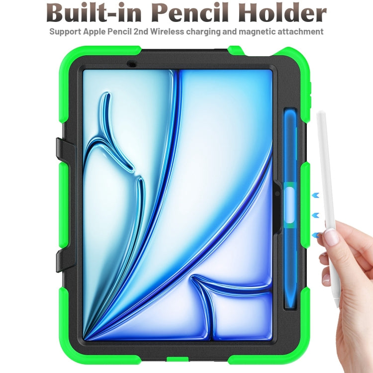 For iPad Air 11 2026 / 2025 / 2024 Colorful Silicone Heavy Duty Hybrid PC Tablet Case