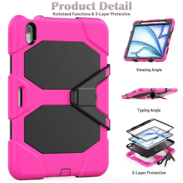 For iPad Air 11 2026 / 2025 / 2024 Colorful Silicone Heavy Duty Hybrid PC Tablet Case