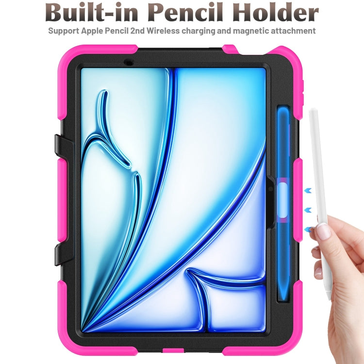 For iPad Air 11 2026 / 2025 / 2024 Colorful Silicone Heavy Duty Hybrid PC Tablet Case