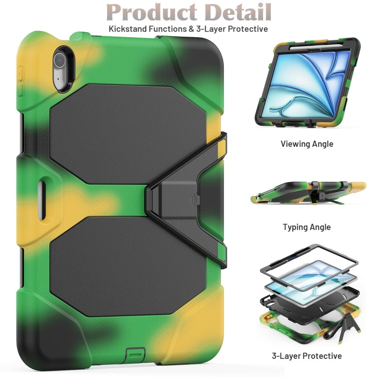 For iPad Air 11 2026 / 2025 / 2024 Colorful Silicone Heavy Duty Hybrid PC Tablet Case