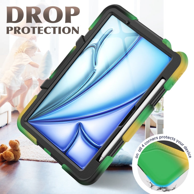 For iPad Air 11 2026 / 2025 / 2024 Colorful Silicone Heavy Duty Hybrid PC Tablet Case