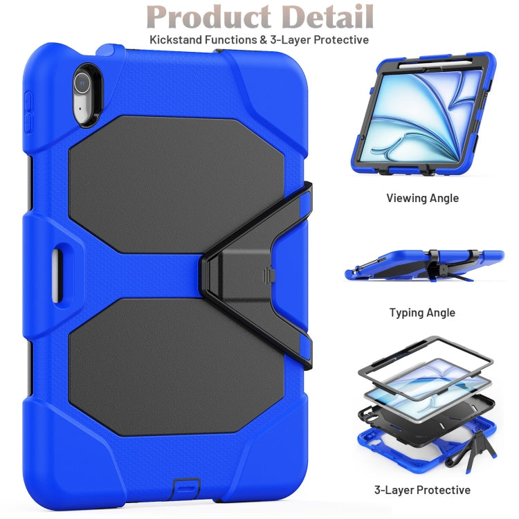 For iPad Air 11 2026 / 2025 / 2024 Colorful Silicone Heavy Duty Hybrid PC Tablet Case