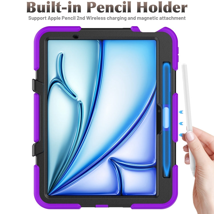 For iPad Air 11 2026 / 2025 / 2024 Colorful Silicone Heavy Duty Hybrid PC Tablet Case