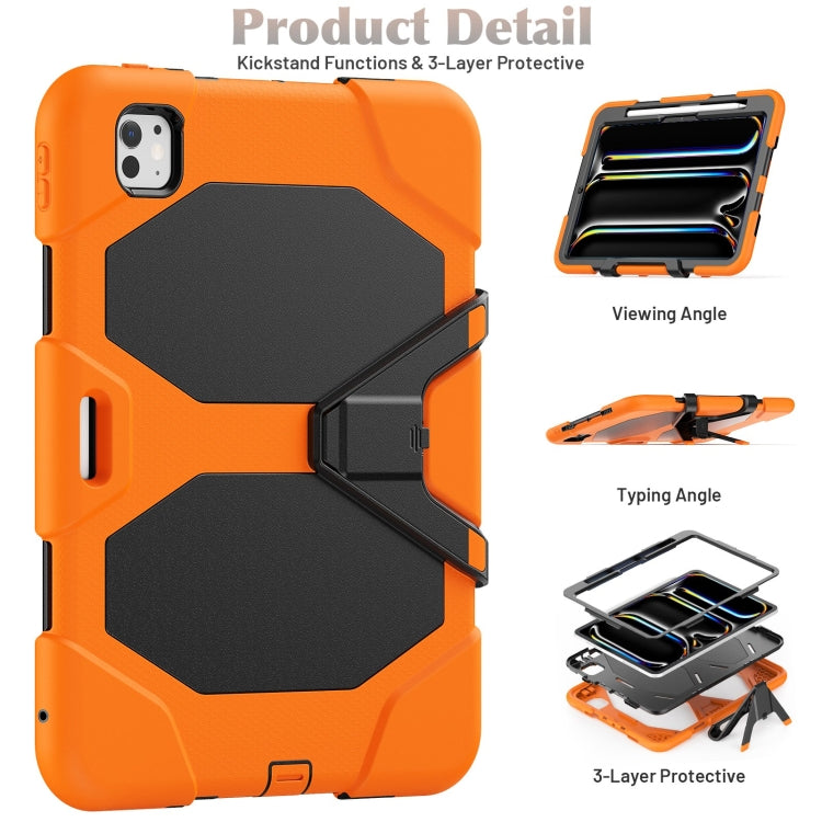 For iPad Pro 11 2025 / 2024 Colorful Silicone Heavy Duty Hybrid PC Tablet Case