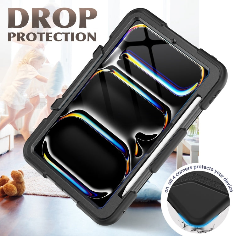 For iPad Pro 11 2025 / 2024 Colorful Silicone Heavy Duty Hybrid PC Tablet Case