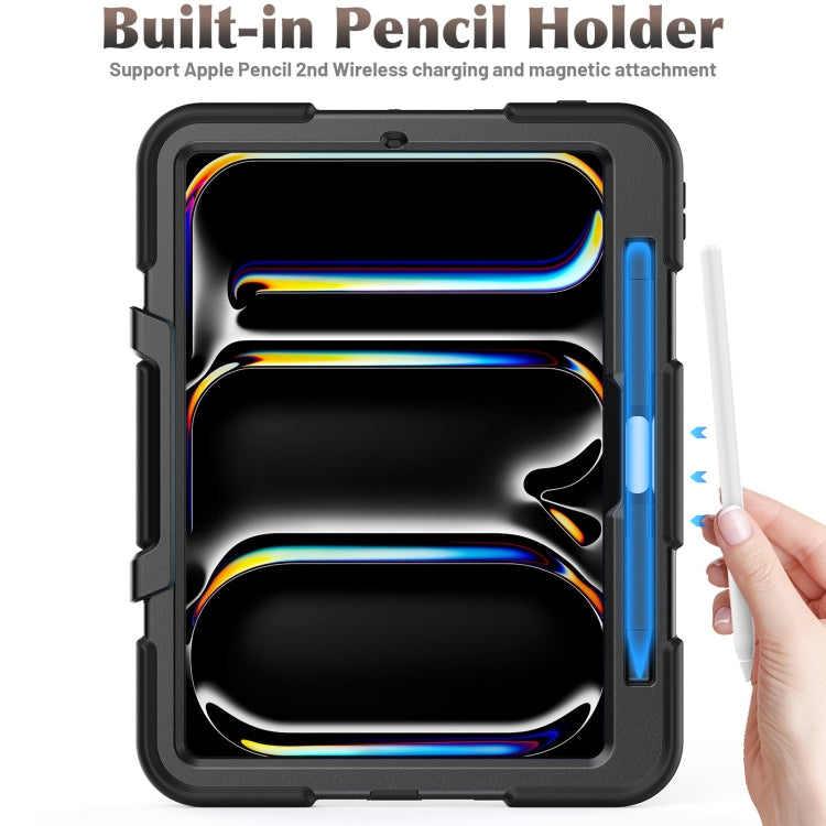 For iPad Pro 11 2025 / 2024 Colorful Silicone Heavy Duty Hybrid PC Tablet Case