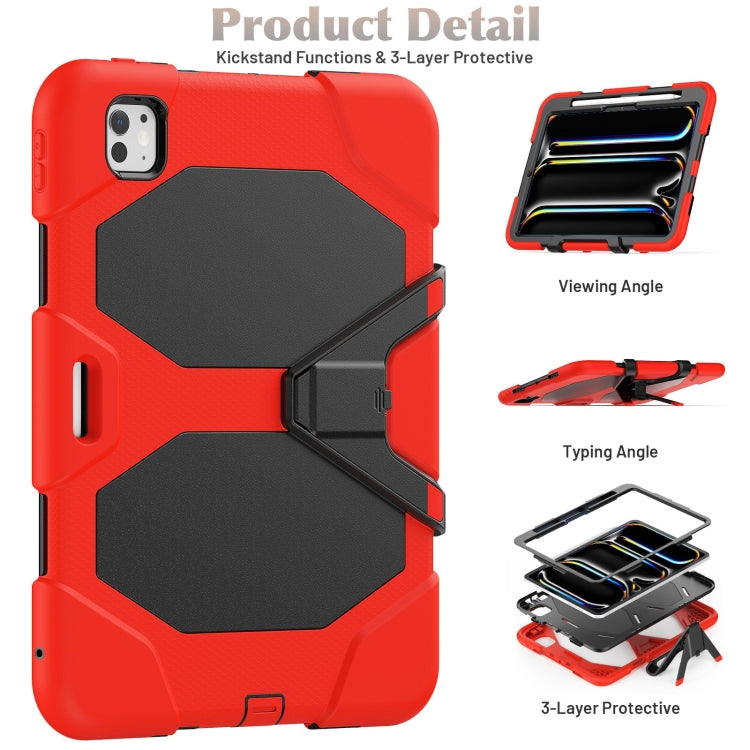 For iPad Pro 11 2025 / 2024 Colorful Silicone Heavy Duty Hybrid PC Tablet Case