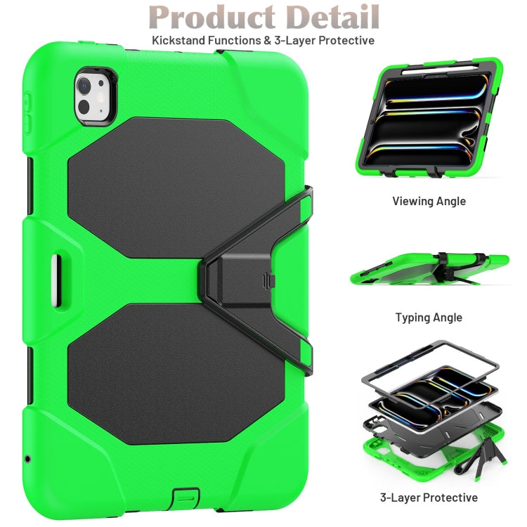 For iPad Pro 11 2025 / 2024 Colorful Silicone Heavy Duty Hybrid PC Tablet Case