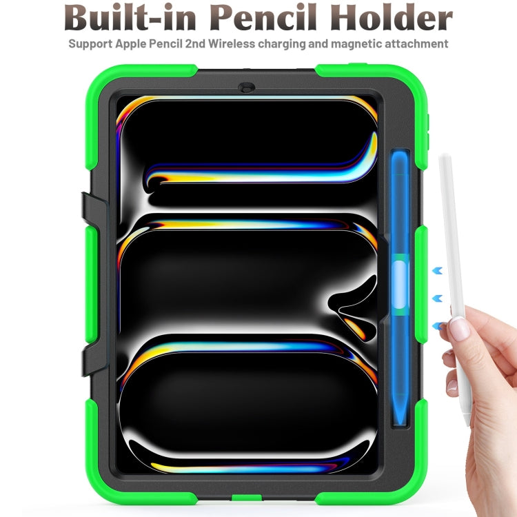 For iPad Pro 11 2025 / 2024 Colorful Silicone Heavy Duty Hybrid PC Tablet Case