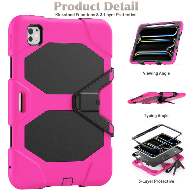 For iPad Pro 11 2025 / 2024 Colorful Silicone Heavy Duty Hybrid PC Tablet Case